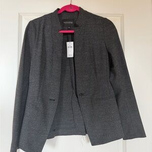 Banana Republic Charcoal Textured Blazer
